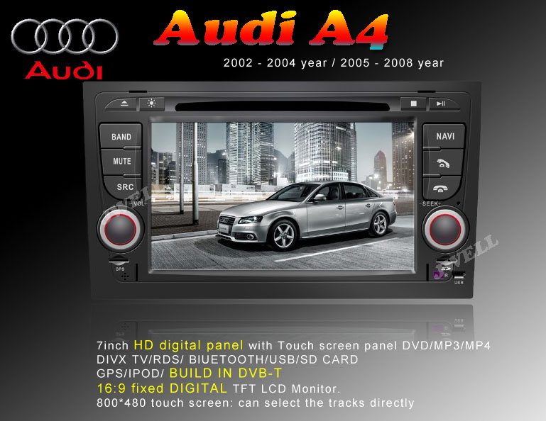 Car DVD Player with GPS for Audi A4