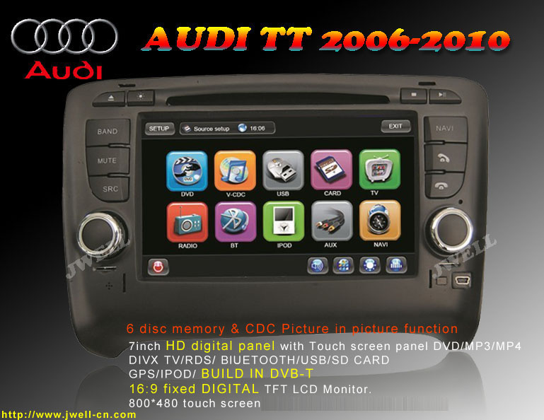Car DVD Player with GPS for AUDI TT