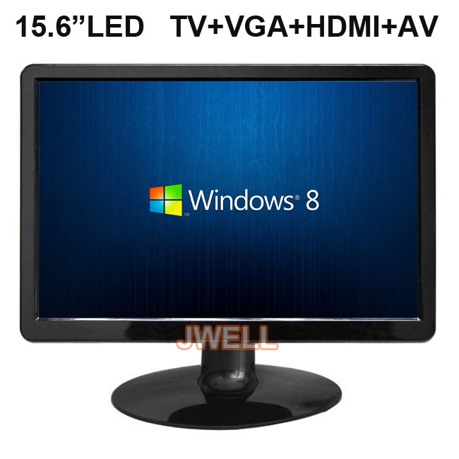 15.6 inch led screen HDMI monitor with VGA AV TV speaker