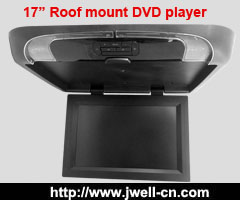 17 inch car LCD monitor with DVD player for bus roof mount
