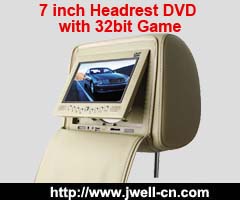 7 inch Headrest DVD with FM/USB/SD