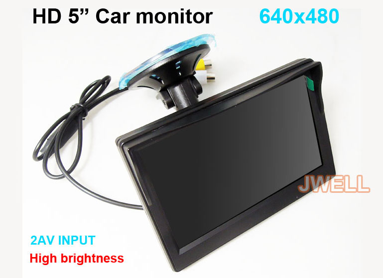 HD 5 inch car monitor 640x480 with good screen for heigh brightness