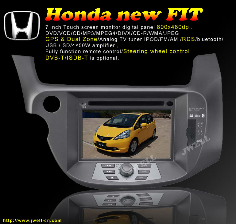 Special Car DVD with GPS Player for Honda-Fit (new)