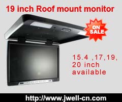 19 inch Roof mount car monitor with SD,USB