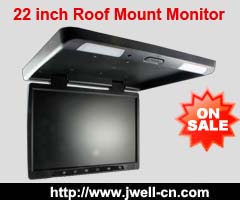 22 inch Roof mount car monitor with SD,USB,tv