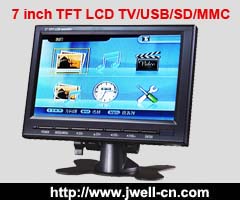 7 inch TFT LCD TV/USB/SD/MMC