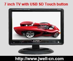 7 inch TFT LCD TV with touch button and USB,SD card reader (Digital photo frame)