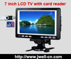 7 inch Portable LCD TV with FM,USB,SD