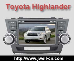 2 Din Car DVD special for Toyota-Highlander ( 8 inch )