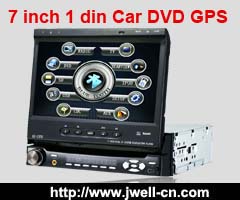 7 inch 1 din Car DVD Player with touch screen, BT, RDS, IPOD, detachable panel